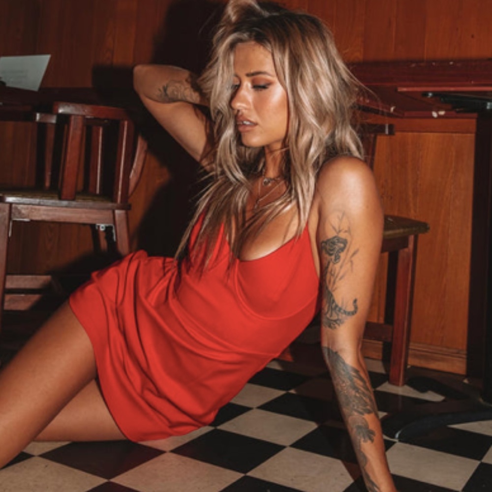 Novella Red Mini Dress Size 6